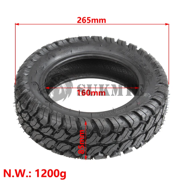 タロウ Electric Scooter 90/65-6.5Tubeless Tire tuovt 11 inch