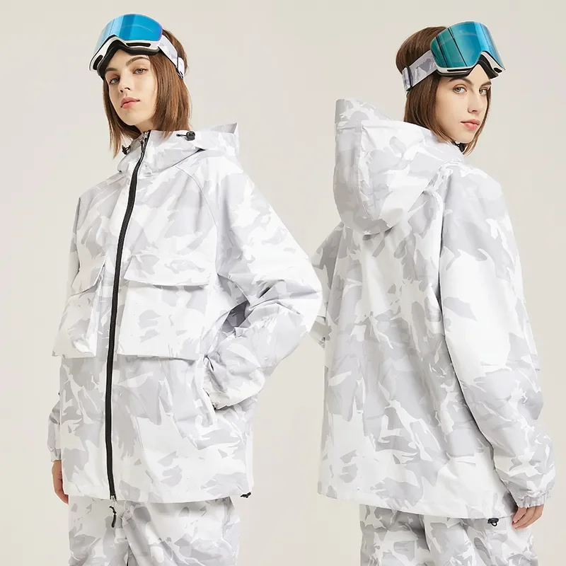 Warm Ski Jacket for Men and Women, Waterproof, Windproof, Skiing and Snowboarding, Female Outdoor Clothing, Fleece, Newest