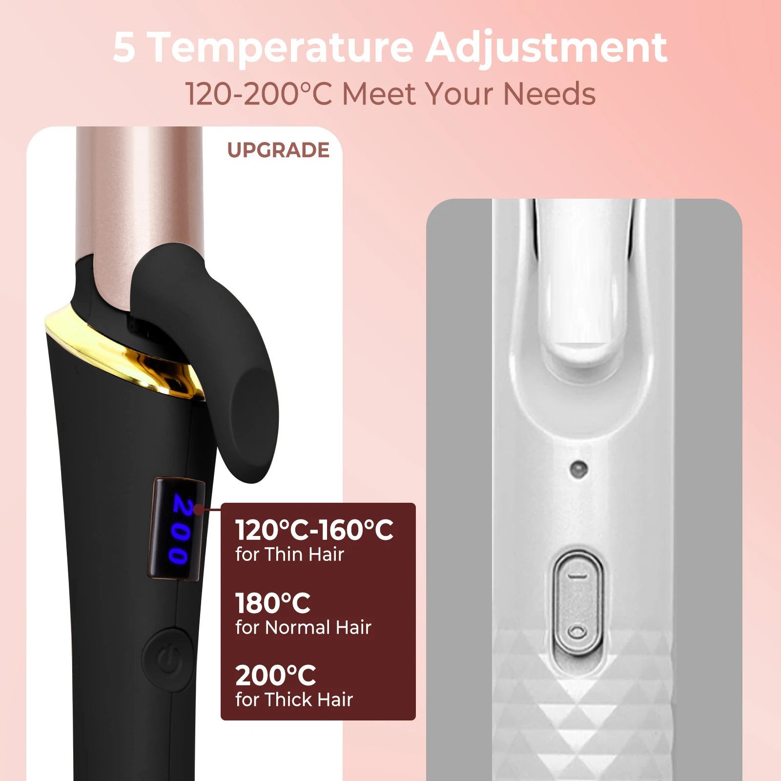 Ceramic Mini Hair Curler 25mm Travel Curling Iron Dual Voltage Curling Wand Small Hair iron Styler Curly Products hair curler,hair iron