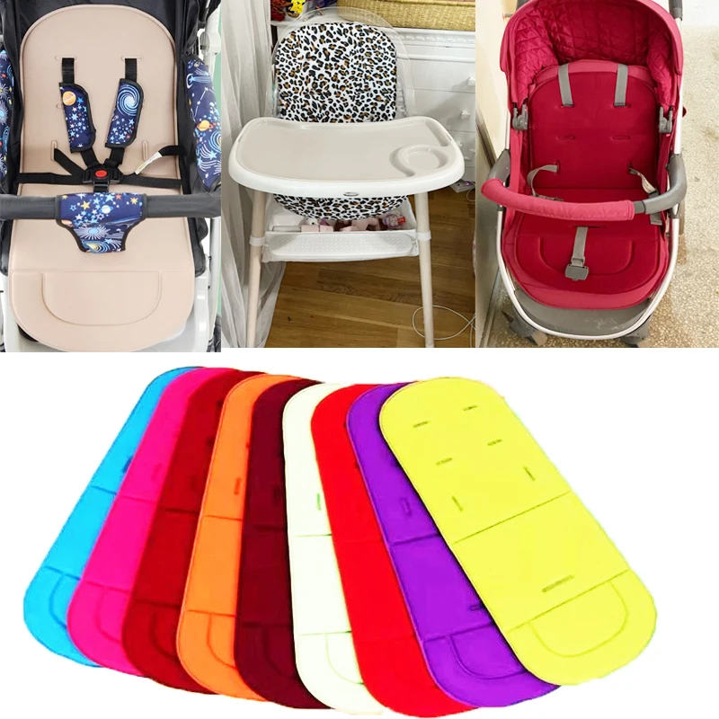 Close-up of breathable cartoon stroller pad