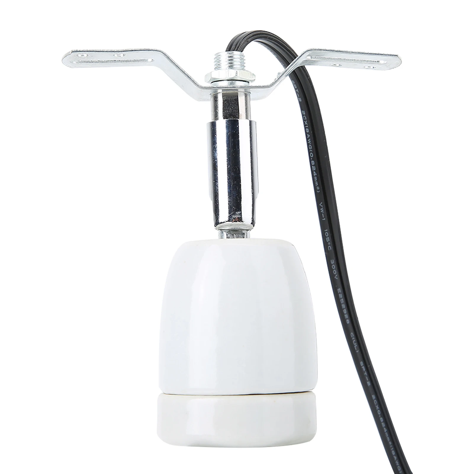 Reptile Heating Lamp Reptile Lamp Bulb Ceramic Heat Lamp Holder E27 Rotatable Reptile Pet Clip Heat Lamp Bulb Base Socket Holder 300W Socket