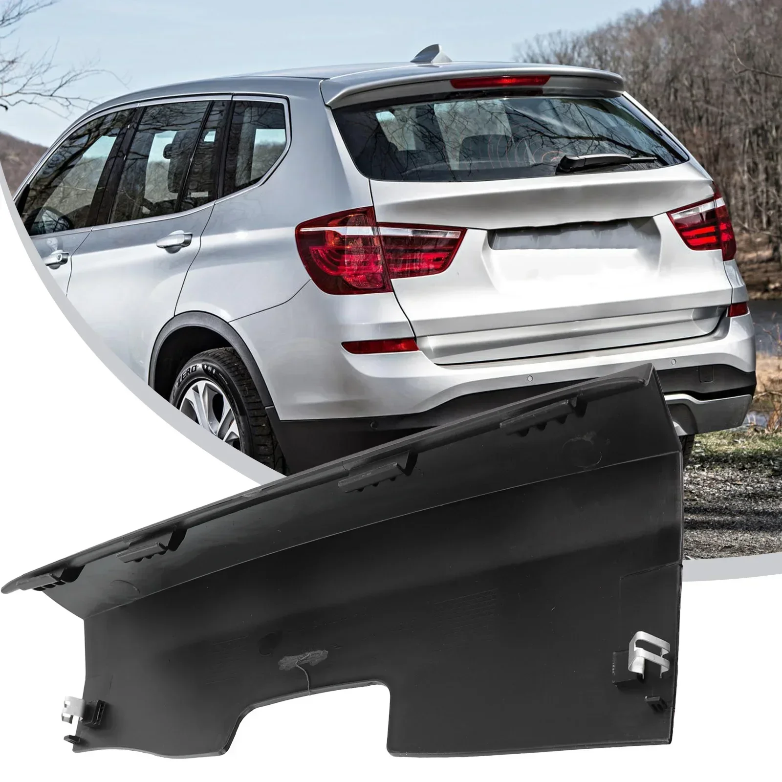 Car Rear Bumper Tow Bar Hole Cover Cap For BMW E83 X3 2006 To 2010 51123416243 Plastic Tow Bar Hole Cover Cap Replacement Parts car rear bumper hook cover