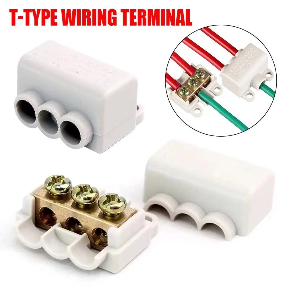 High Power Branch Terminal Quick Wire Connector Terminal T-type Wiring Terminal Locking Quick Crimp Electrical General Connector