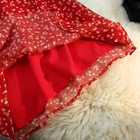 Seoulish Korean Retro Floral Midi Skirts for Women 2025 New Spring Summer Elegant High Waist Casual Mid Length Women's Skirts - Image 5