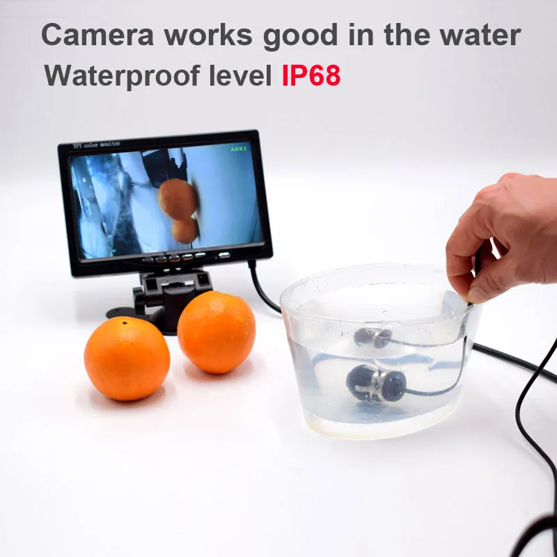 AHD 720P/1080P 170 학위 2 메가 픽셀 자동차 후면 백업 카메라 야간 투시경 주차 캠 비디오 명확하게