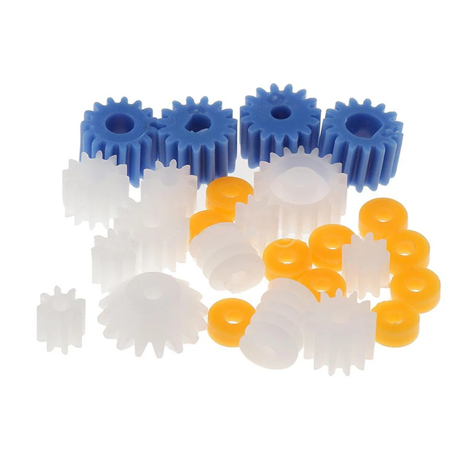 10 Engrenages Plastique 8 Dents, Module 0.4, Alésage 1mm - Pour Modélisme, Robots, Jouets DIY