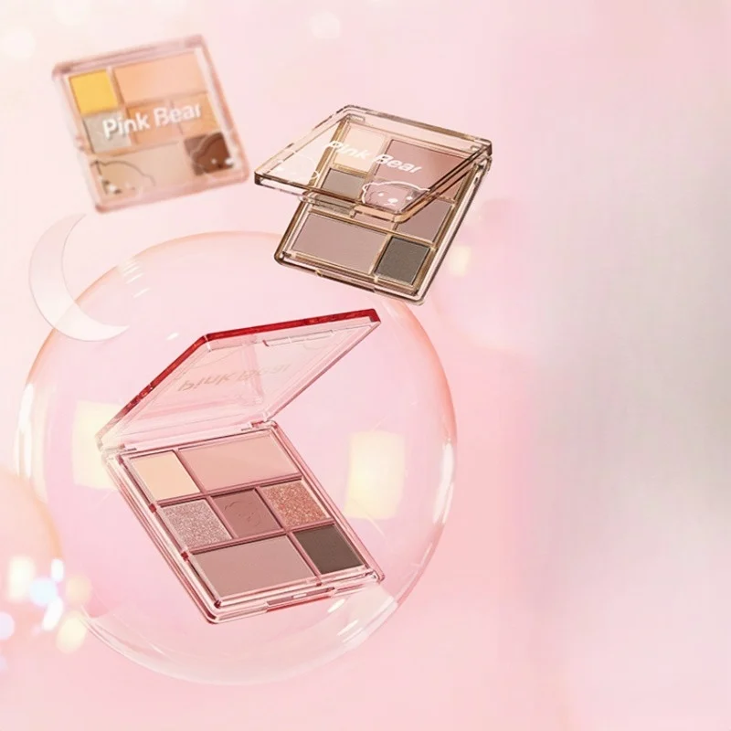 

Anime Pinkbear Seven Color Eyeshadow Disc Lomi Melody Dopamine Grooming Matte Makeup Box Hot Girl Sexy Long Lasting Cosmetic