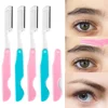 Eyebrow Trimmer Eye Brow Razor Stainless Steel Safety Face Blade Epilation Hairs Brow Removal Shaver Woman Portable Makeup Tools 2