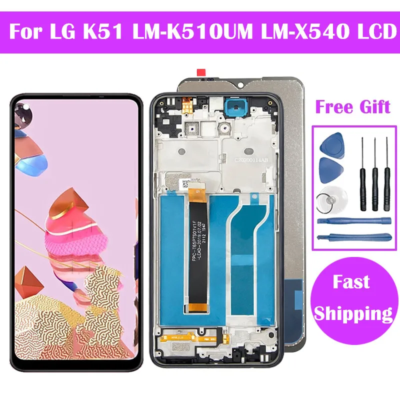 6.5" Original For LG K51 Q51 K500 LCD Display Touch Screen Digitizer