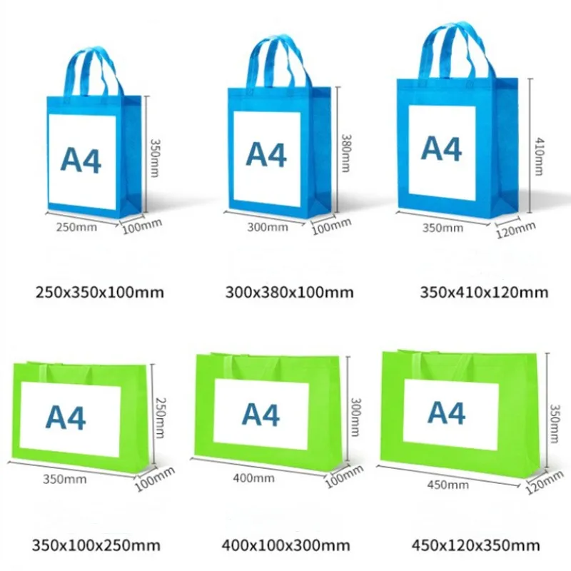StoBag 10pcs Color Non-woven Shopping Tote Bags Cloth Fabric Eco-friendly Storage Reusable Large Pouches Custom Logo(Extra Fee) 3