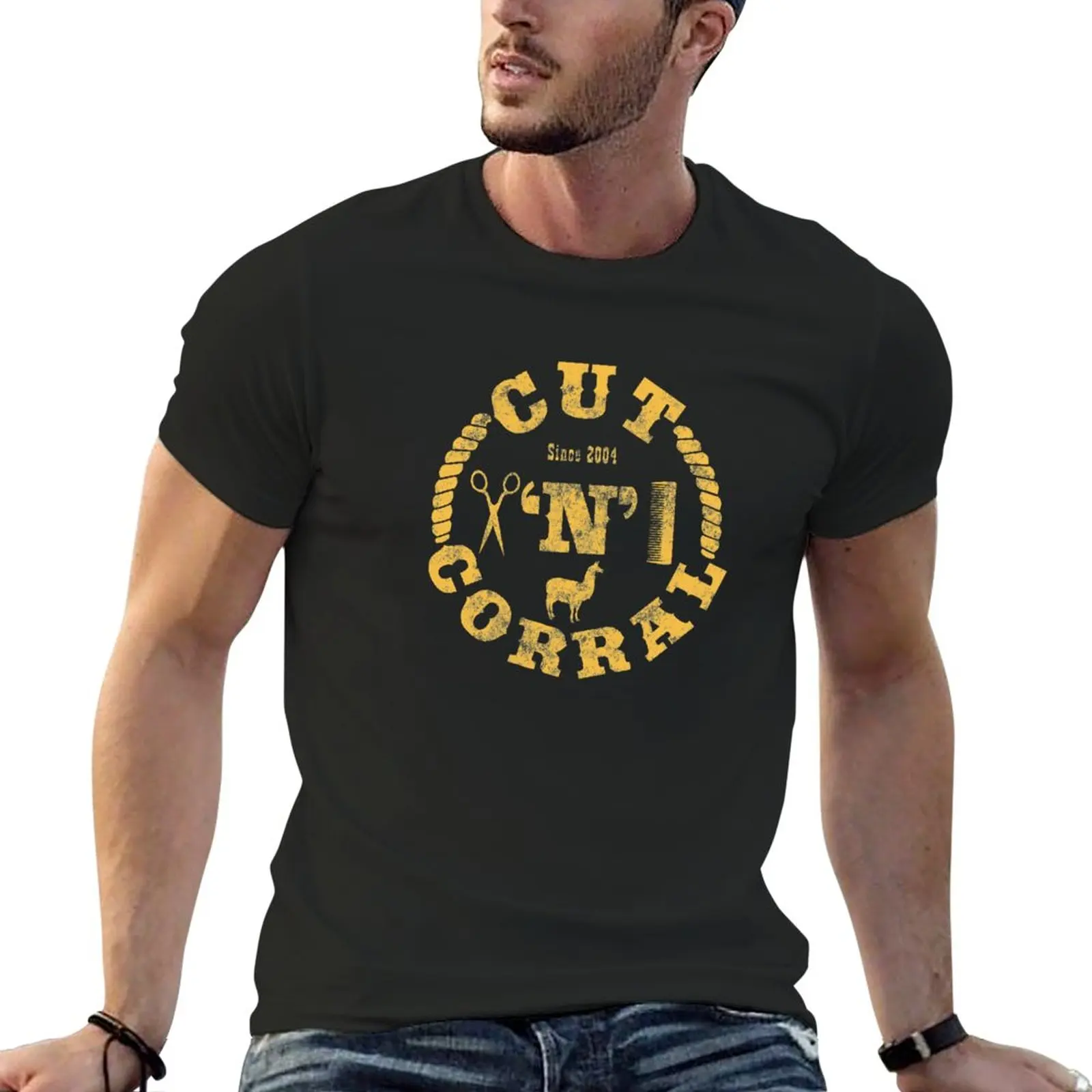 T-Shirt Cut 'N' Corral T-Shirt Taglie Forti T-Shirt Estiva Magliette Aderenti Per Uomo