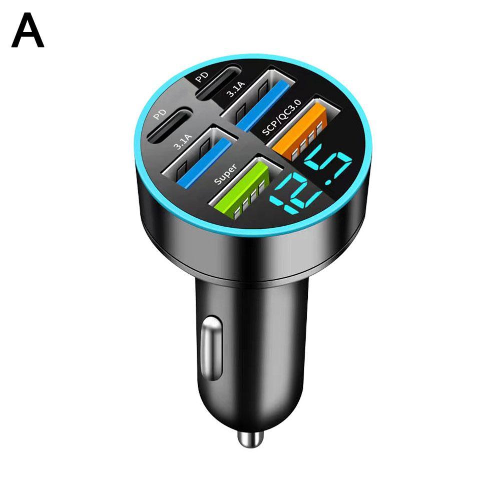 66W USB Car Charger Type C Fast Charging Phone Adapter For Xiaomi PD Phone Charger Car Adapter Socket Cigarette Lighter