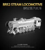 MMZ MODEL IRONSTAR 3D Metal Puzzle BR52 Steam Locomotive Assembly Model kit DIY 3D Laser Cut Model Puzzle Toys for Gift 1
