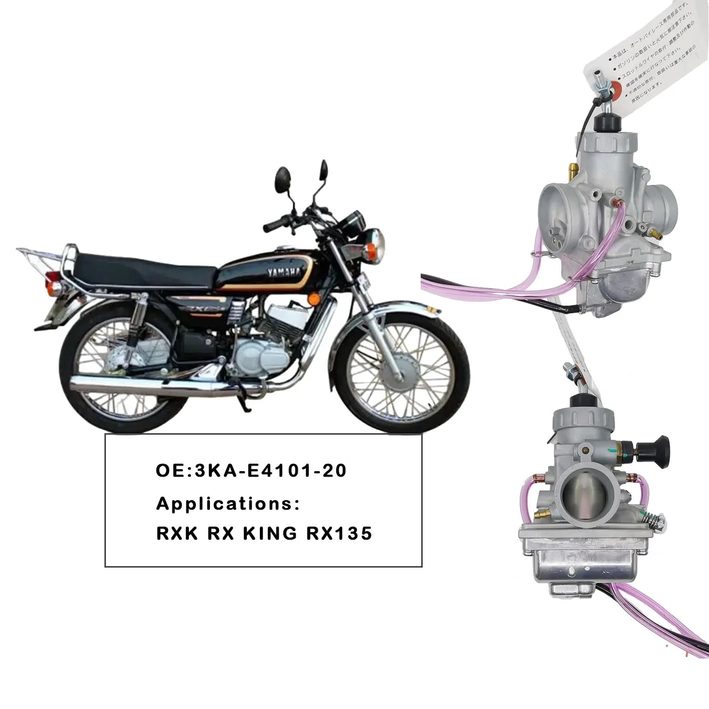 Per Yamaha Rxk Rx135 Rx King Concorde 135 Carburatore Mikuni Muslimate