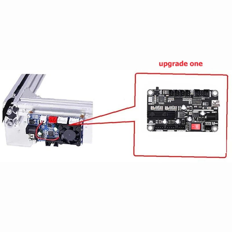 2축 레이저 조각기 제어 보드 Type-C 포트 2축 통합 드라이버 GRBL USB 포트 레이저 조각기용 메인 보드