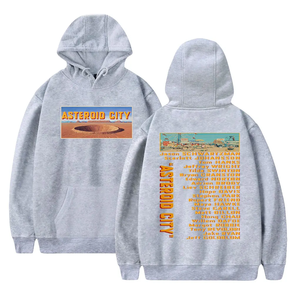 Asteroid City New Movie Hoodie Long Sleeve Women Men Hooded Sweatshirt Harajuku Streetwear Unisex Clothes