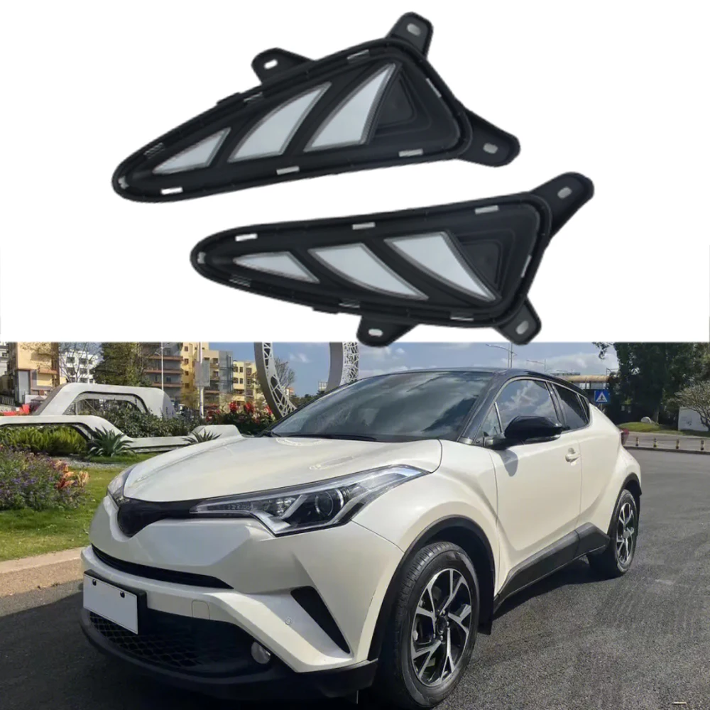 

1 Set LED Daytime Running Turning Signal Light DRL Fog Lamp Brake light For Toyota CHR C-HR 2016 2017 2018 2019 Car Accessories