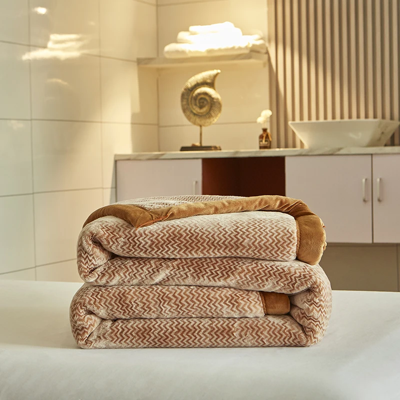 

New Style Imitation Fur Thick Blanket for Winter Luxury Warmth Super Comfortable Blankets for Beds High-end Warm Winter Blanket