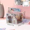 Korean Style Acrylic Photocard Storage Box Transparent Box Organizer with Dividers Top Display Case for K-Pop Cards Collection 6