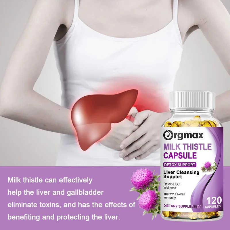 

1000mg Milk Thistle Supplement 80% Silymarin Extract & 50mg Dandelion Root Extract, Liver, Vegan, Non-GMO and All-Natural