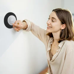 Thermostat Cover Wifi Nest Round Wall Plate Household Thermostats Accessory Bracket
