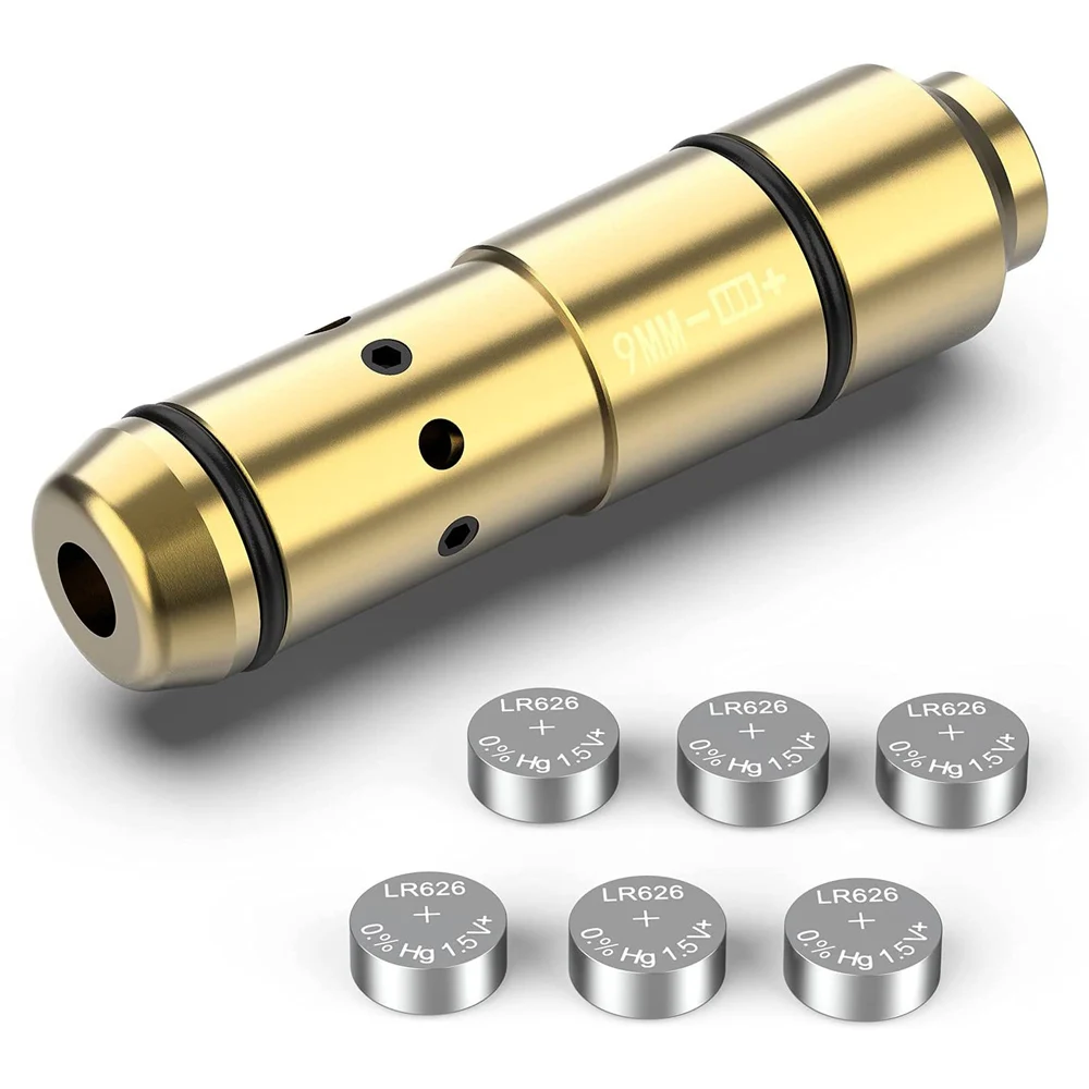 Tactical Training Laser Bullet 9mm Bore Sight Cal for Dry Firing Training 380ACP 40S&W Hunting Red Dot Laser Bore Sight laser sight red dot laser sight laser bore sight dry fire laser trainer