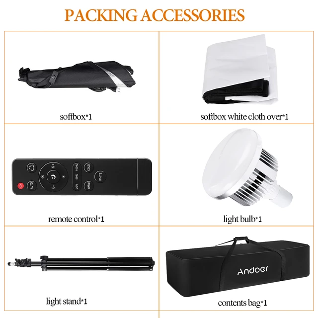 DynaSun W968S Kit D'éclairage Pour Studio Photo/Vidéo Avec Trépied