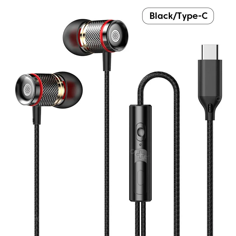OLAF DAC Type C Earphones Wired Headset USB C Gamer Headphones Cable Handsfree Type-C Earbuds For iPhone16 15 Samsung S23 Xiaomi 5