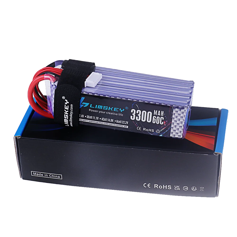 Batterie LiPo 3S 11.1V 2200mAh 25C XT60 pour RC Drone Hélicoptère