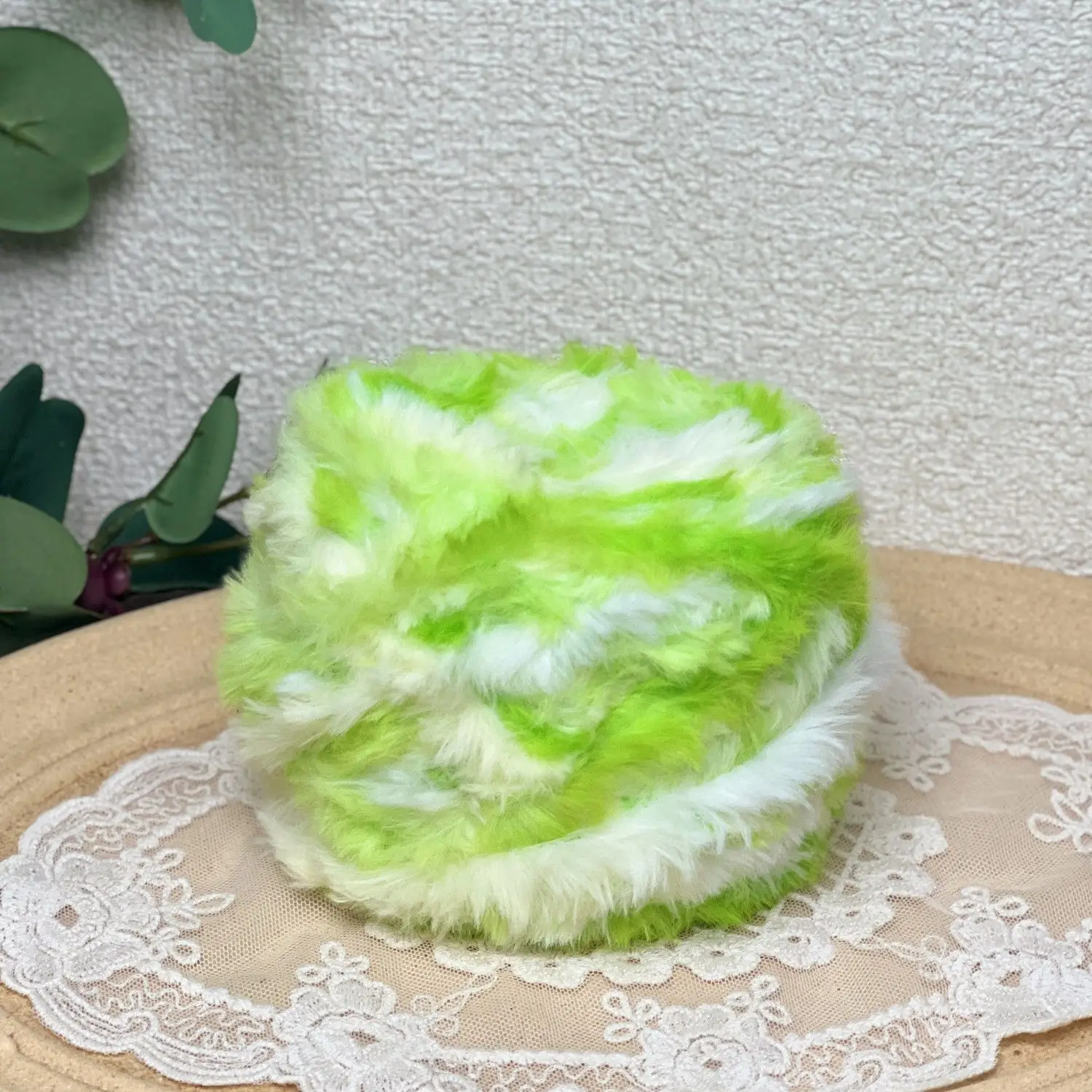 100g Colorful Dyed Fur Thread, DIY Hand Woven Faux Mink Fur Hat, Scarf, Bag, Soft and Close Fitting Winter Warmth Artifact 4