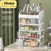 Desktop Storage Box Multi-layer Cosmetics organizer Drawer Jewelry Box Makeup organizer Multi-functional Plastic Storage Cabinet 1