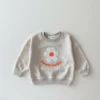 Fall Baby Girls Clothes Set Flower Letter Print Pullover Top+Pants Children Clothing Preschool Spring Newborn Baby Boys Clothing 4