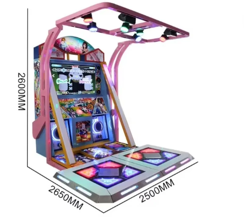 Interactive Dance Arcade Machine Commercial Entertainment Attraction Equipment for Family Centers