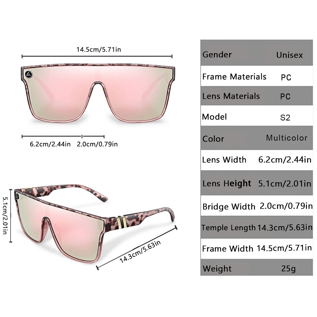 LOISRUBY UV400 Sunglasses