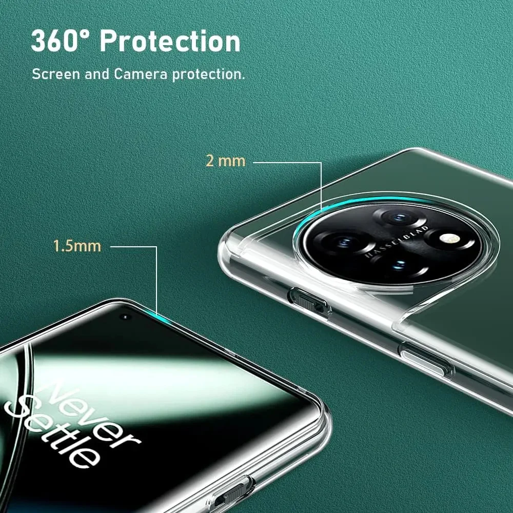Ultra Slim Clear TPU Phone Case - Soft Back Cover