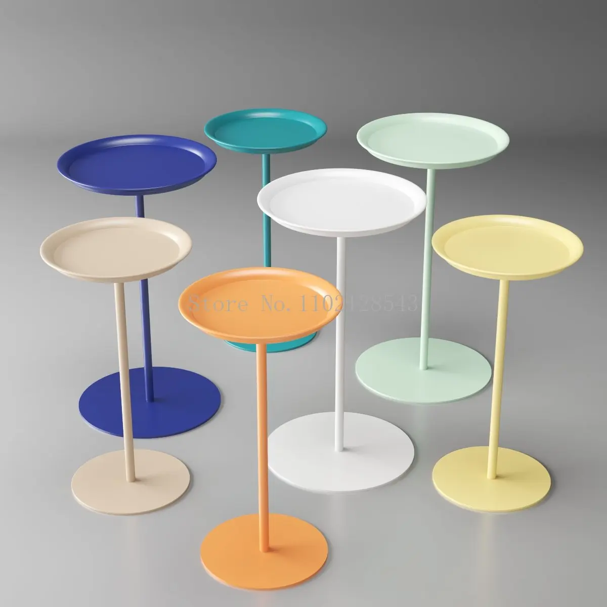 

Nordic Designer Side Table Macaron Color Sofa Side Table Simple Bedside Table Small Coffee Table Round Mini Dropshipping