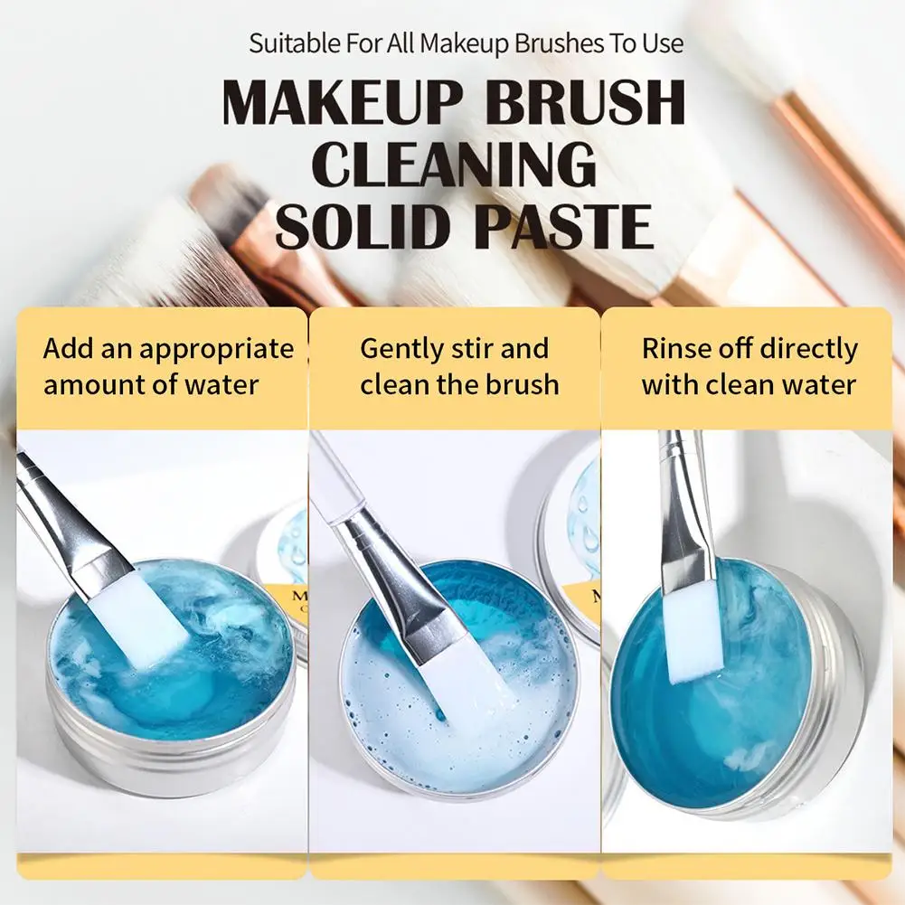 Makeup Brush & Sponge Cleaning Soap with Cleaning Mat