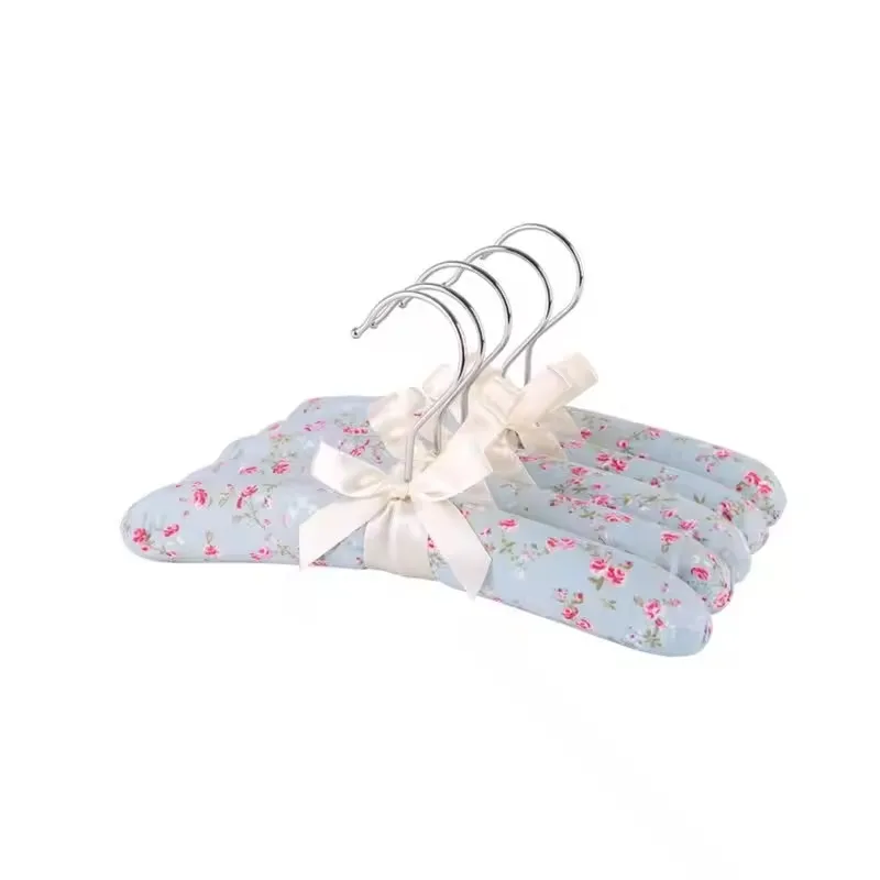 10PCS Exquisite Flower Decor Lothes Hangers Non-Slip Space Saving Dress Hanger Handy Drying Rack Coat Hanger Household Supplies