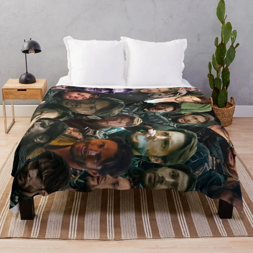 

Jensen Ackles Photo Collage 2 Throw Blanket Multi-Purpose Shaggy wednesday Baby Blankets