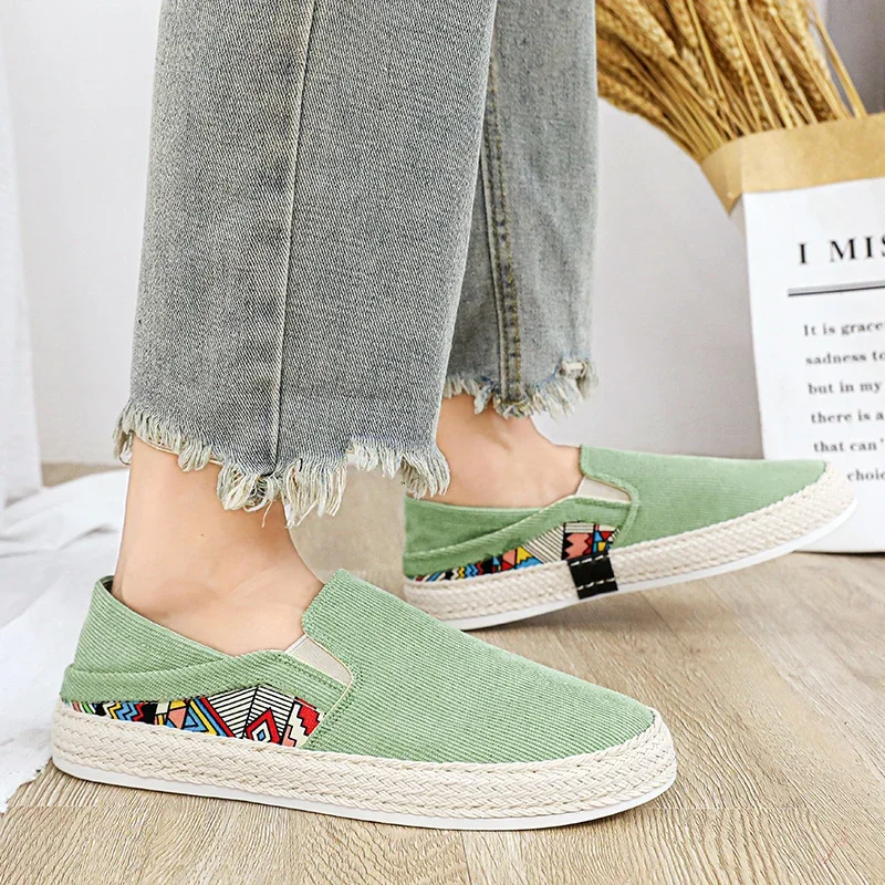 Men Canvas Shoes Casual Sneaker for Men Slip-on Vulcanized Comfortable Male Flats Loafers Driving Shoes Zapatos Hombre 4