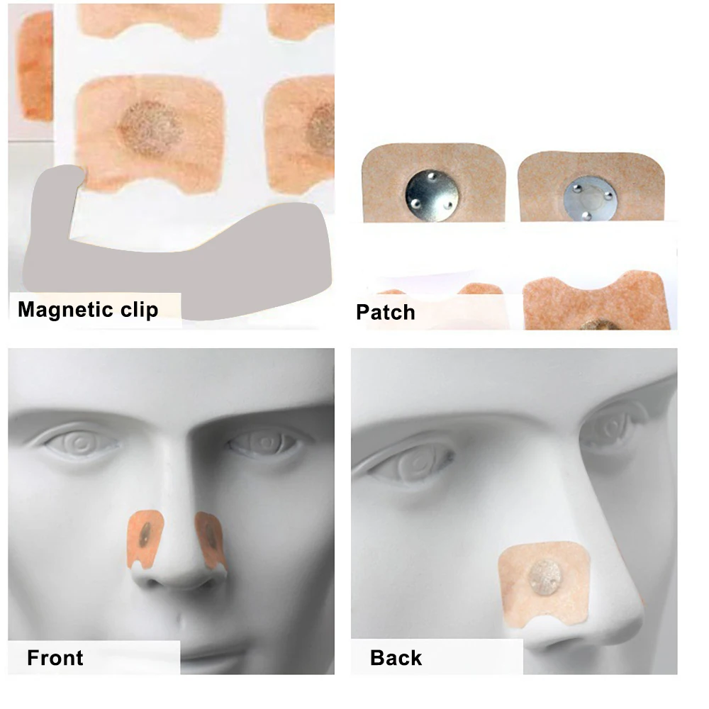 10/100/200pcs Nose Strips Pack Of Anti-Snoring Nose Strips Magnetic Nose Strips Intake Breathing Nasal Strip Nose Strips 5