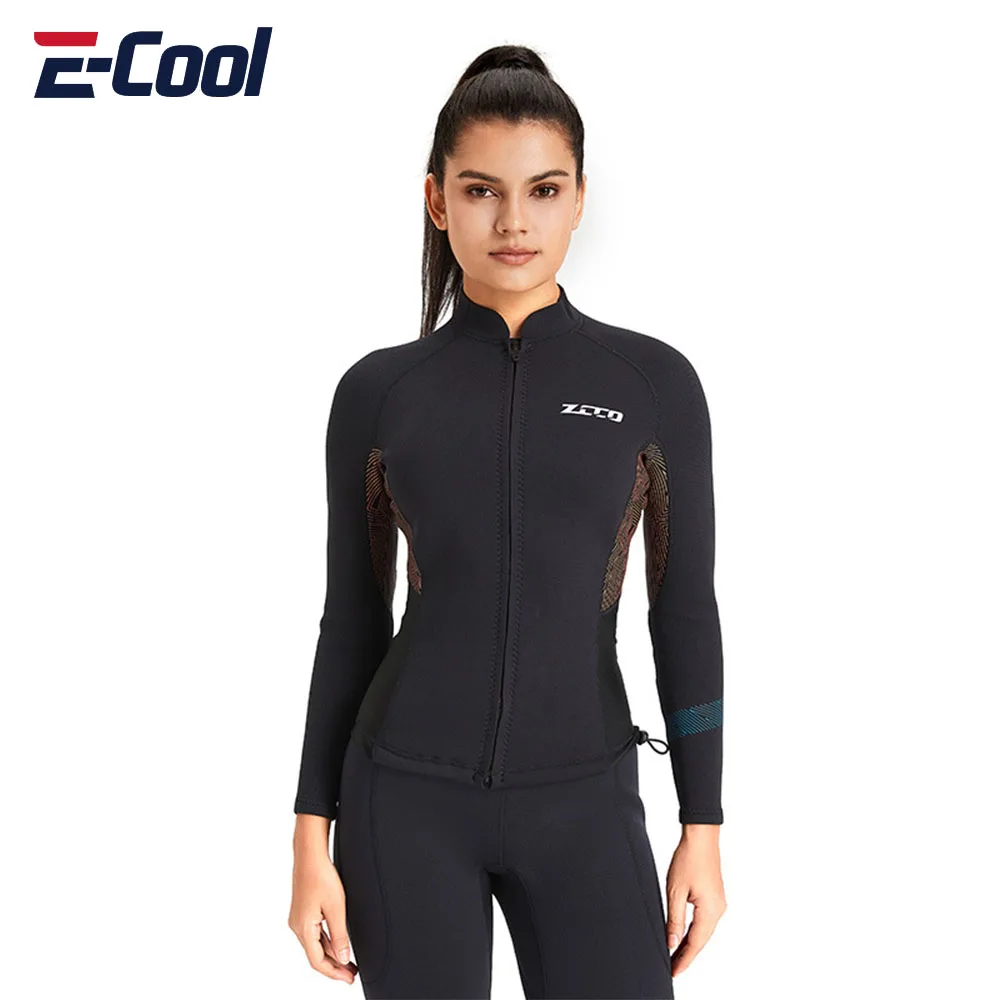 Diving Suits Men Long Sleeve Diving Suit Jacket Scuba Jump Surfing Snorkeling Neoprene Wetsuit