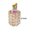 1pcs Metal Makeup Brush Storage Holder Test Tube Eyebrow Pencil Organizer Bead Crystal Jar Jewelry Diamond Cosmetic Box 2