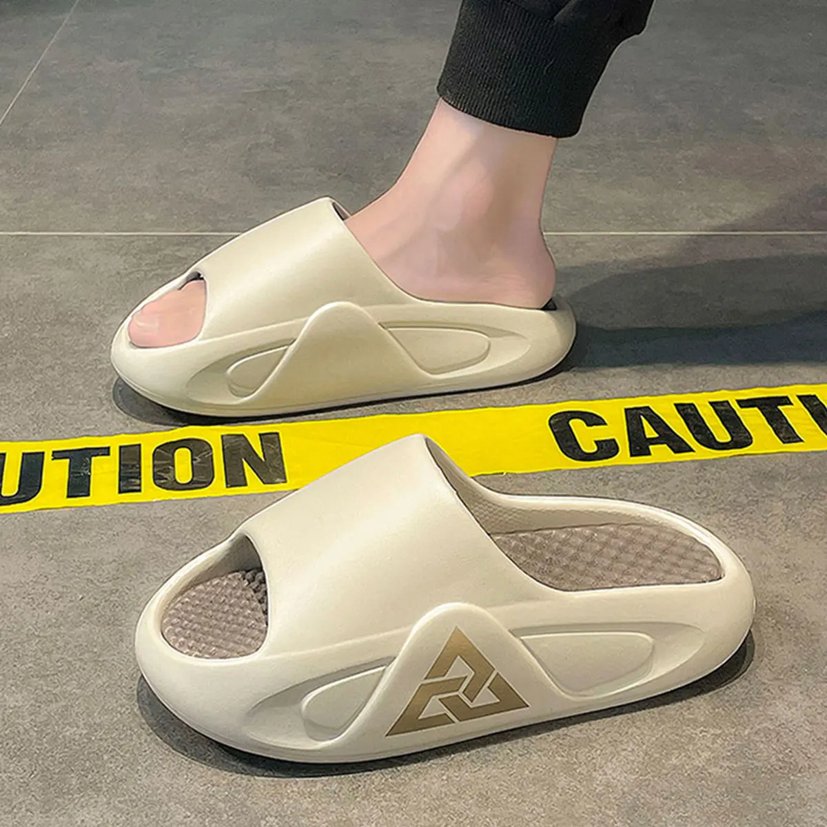 Men's Summer Soft Air Cushioned Casual Slippers EVA Extra Thick Sole Sandals Outdoor Shoes Hombre soft slippers summer slippers anti slip sandals