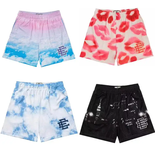 Eric Emanuel EE Basic Shorts Casual Shorts Men's Muscle Fitness Sports Short Pants Mesh Breathable Fashion Basketball Men Shorts 1