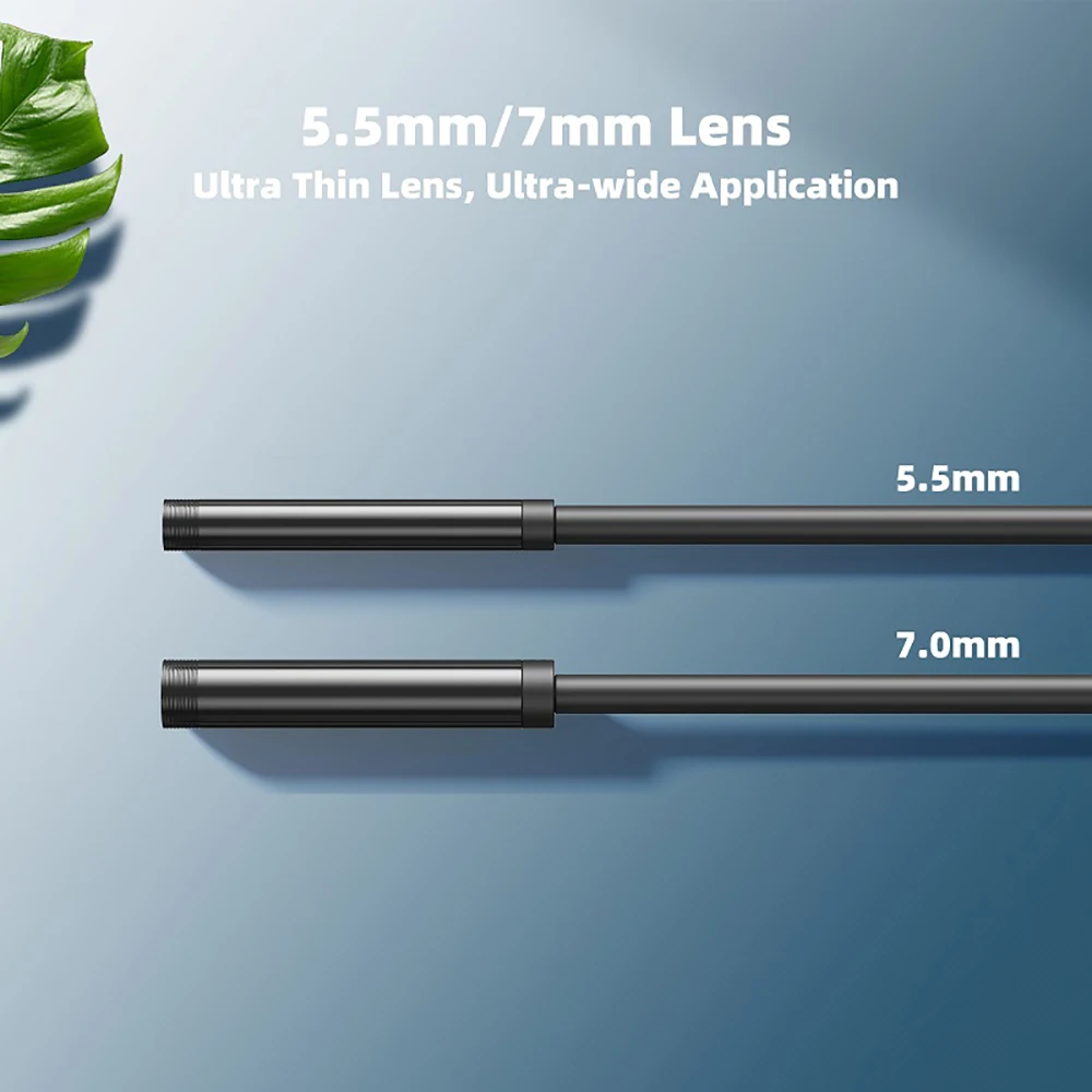 5,5mm 2/5/10 meter 8LED 1080P HD Industrie Endoskop Kamera Wasserdicht  Inspektion Endoskop Auto Zubehör - AliExpress