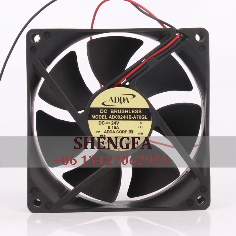

ADDA AD0924HB-A70GL Case Cooling Fan DC24V 0.15A 9CM 92X92X25mm 9225 Variable Frequency Axial Flow Centrifugal Exhaust