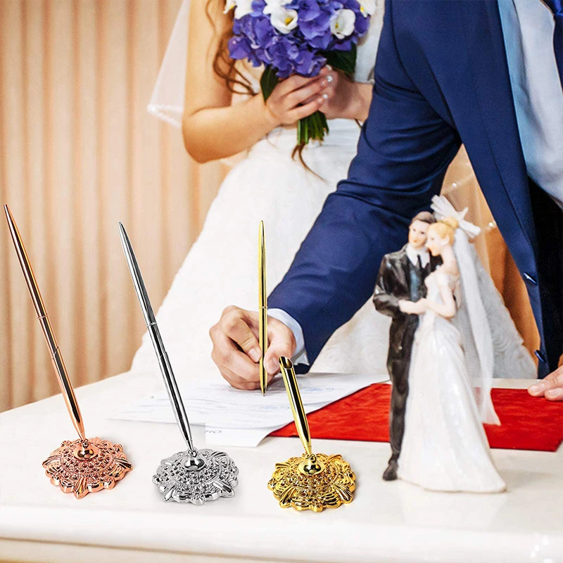 Wedding Guest Book Writing Signing Diamond Pen Bride To Be Bridesmaid Gifts Decor Bachelorette Party Bridal Shower 1pcs wedding guest book