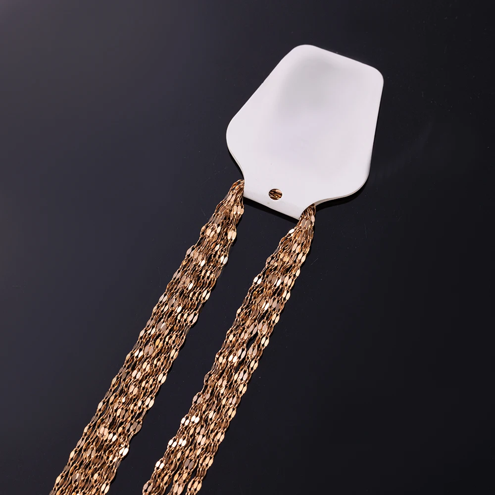 10 stücke 40/45/50cm Stahl Goldkette Halskette Twisted Choker Link mit Hummer für DIY Anhänger Frauen Männer Schmuck Herstellung Lieferungen – Detail 9
