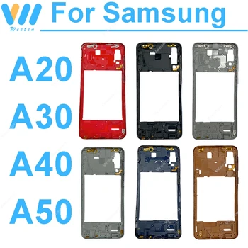 1 Pezzo per Samsung Galaxy A20 A30 A40 A50 SM-A205 A305 A405 A505 Cornice Centrale con Pulsante Volume Ricambio